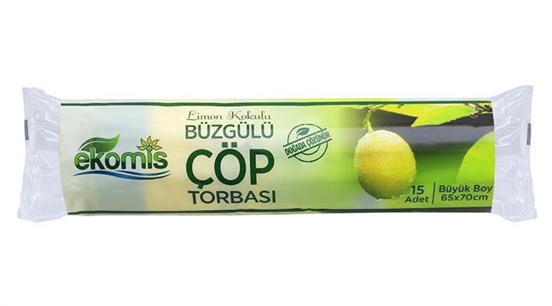 Büzgülü Orta Boy Limon Kokulu Çöp Poşeti