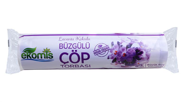 Büzgülü Büyük Lavanta Kokulu Çöp Poşeti