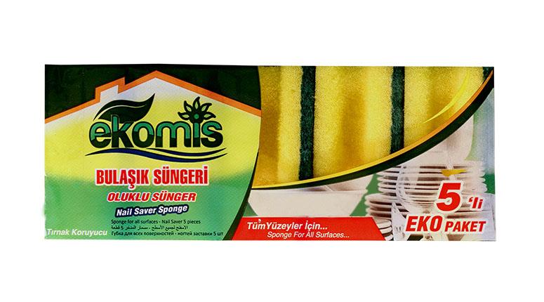 Ekomis 5'li Oluklu Sünger