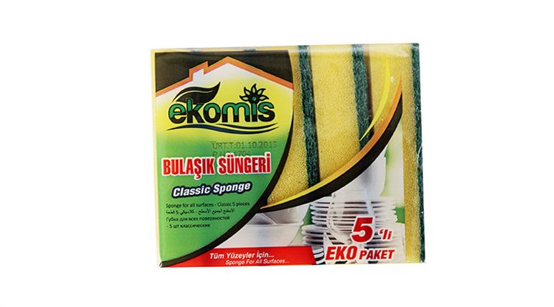 Ekomis 5'li Düz Sünger